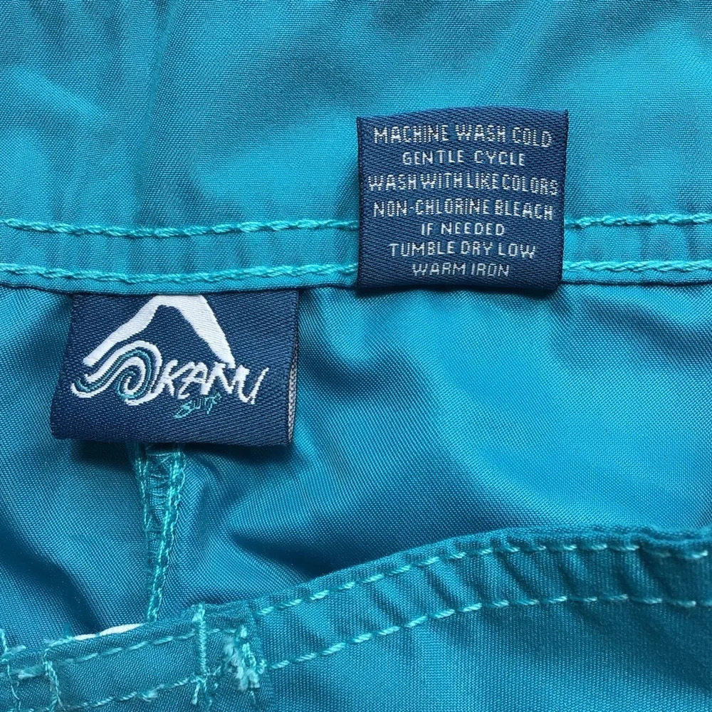 Kanu Surf Breeze Aqua Cargo Pockets Board Shorts - Size 0 - Picture 4 of 7